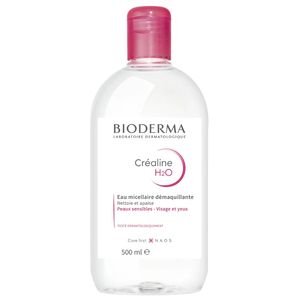 محلول پاک کننده آرایش  بایودرما مدل micellaire h2o حجم 500 میلی لیتر